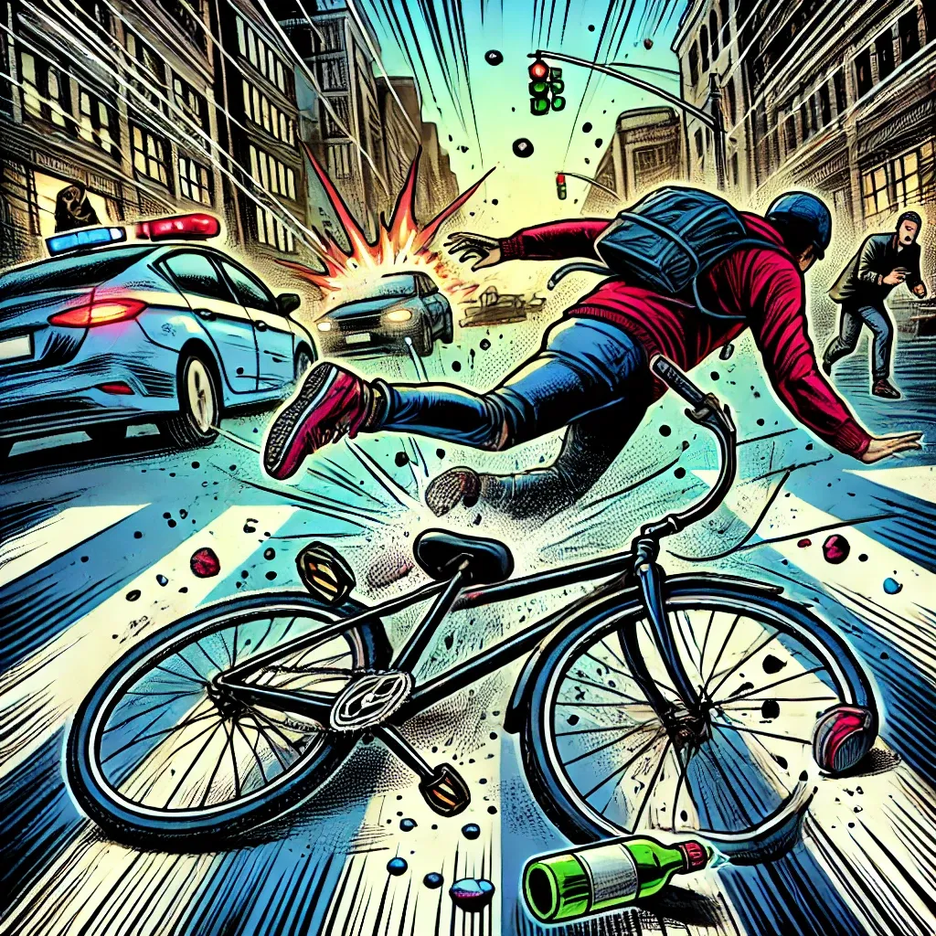 Bicycle Accident Illustration Dec 4 2024