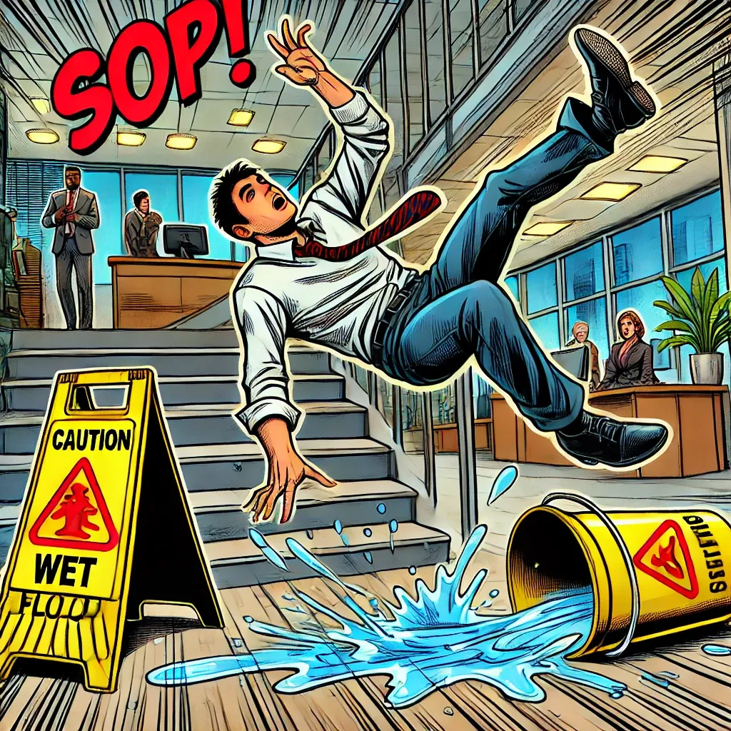 Comic Book Illustration Premises Liability
