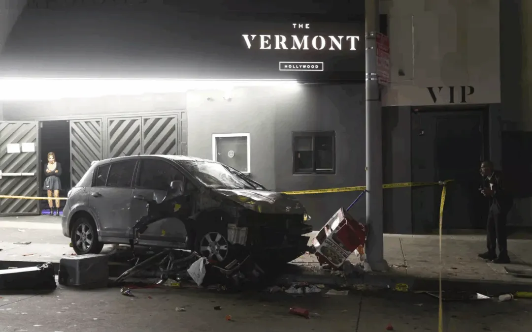 Hollywood Car Crash Injures 30 Bystanders