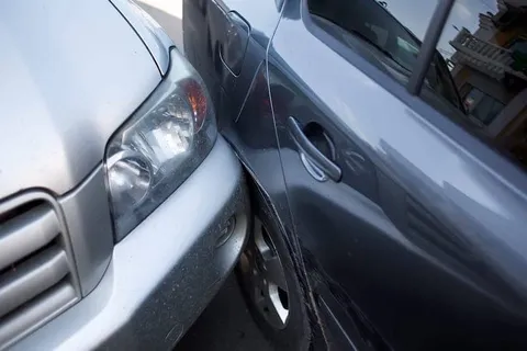 lane-accident Bicycle hit by a car