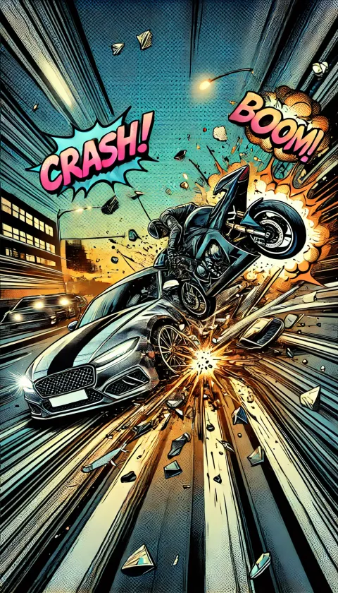 DALL·E Dec 2 Comic Book Car Collision
